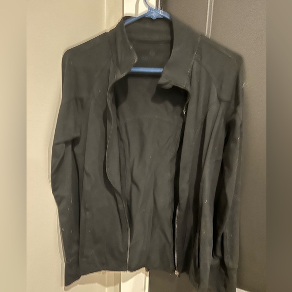 Women's Black Zip-Up Jacket - Picture 2 of 3